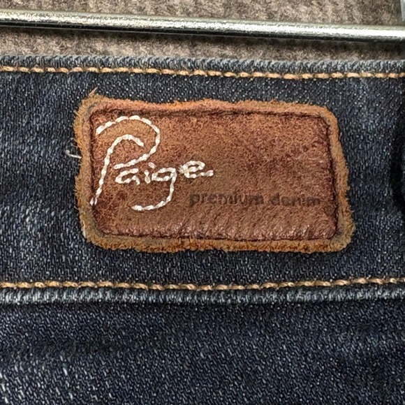 PAIGE Canyon Boot Jeans Women's 26 Dark Wash Bootcut Stretch Denim - Picture 9 of 13